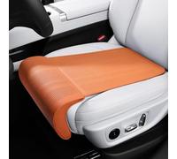 VAPORVERSE 1 Pieza Reposapiernas de Asiento de Coche para VW Golf 8 (VIII) CD I 2019-2024, Cojín Extensor de Muslos de Cuero PU y Espuma Viscoelástica Accesorios Auto,Orange