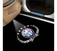 VAPORVERSE 2 Piezas de Luz de Bienvenida para Puerta de Coche para Alfa Romeo 147 156 159 4C 8C Giulia Giulietta GT, Lámpara de Proyección Accesorios de Decoración para Coche,E