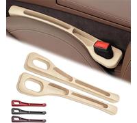 VAPORVERSE 2 Piezas Relleno Huecos Asiento Coche para Ford C-MAX Energi 2013-2017, Relleno de Huecos Asiento Coche Tira Espacio de Asiento Accesorios,Beige