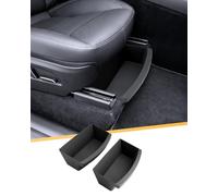 VAPORVERSE 2 Pzs Caja de Almacenamiento Bajo Asiento para Tesla Model S 2012-2016, Cajón Organizador Oculto Delantero Accesorios de Interior Coche
