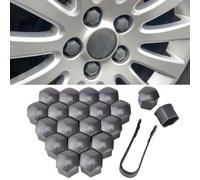VAPORVERSE 20 Tapas para Tuercas de Rueda para FIAT Bravo 2007-2014, Tapones Protectores para Tuercas de Rueda Accesorios para Automóvil,Grey-19mm