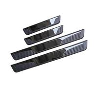 VAPORVERSE 4 Piezas Acero Inoxidable Protector Umbral Puerta Coche para Audi A1 Sportback (8X) 2014-2018, Listones de Umbral de Acero Inoxidable Tira Umbral Coche,Bla-CK