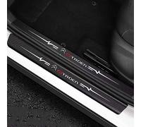 VAPORVERSE 4 Piezas Pegatina para Umbral de Fibra Carbono de Coche para Citroen C1 2005-2014 Accesorios, Protector Umbral Puerta Antidesgaste,C
