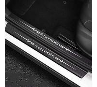 VAPORVERSE 4 Piezas Pegatina para Umbral de Fibra Carbono de Coche para Citroen C3 Picasso 2009-2017 Accesorios, Protector Umbral Puerta Antidesgaste,A