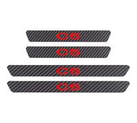 VAPORVERSE 4 Piezas Pegatina para Umbral de Fibra Carbono de Coche para Citroen C5 Aircross 2017-2021 2022 2023 2024 2025 Accesorios, Protector Umbral Puerta Antidesgaste,Red