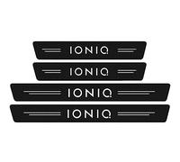 VAPORVERSE 4 Piezas Pegatina para Umbral de Fibra Carbono de Coche para Hyundai IONIQ 5 2025 Accesorios, Protector Umbral Puerta Antidesgaste,White