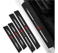 VAPORVERSE 4 Piezas Pegatinas Protective de Umbral de Puerta de Coche para Renault Arkana 2021-2025, Fibra Carbono Estribos de Coche Decoración Pedal Pegatinas