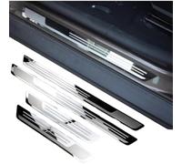 VAPORVERSE 4 Piezas Protectores de Umbral de Puerta de Coche para Alfa Romeo Giulia Stelvio Junior Elettrica, Bienvenida Pedal Guardias del Borde Estribos Decoración Accesorios