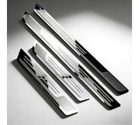 VAPORVERSE 4 Piezas Protectores Umbral Puerta Taloneras Estribos para Fiat Topolino (2023+), Acero Inoxidable Chapa Carrocería Protección Rayaduras