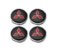 VAPORVERSE 4 Piezas Tapas Llantasl para Mitsubishi Eclipse Cross 2018-2025, Cubierta Centro de Rueda Llantas Buje Tapas Rueda de Centro Tapacubos para Coche,Bla-CK-O.D-60MM