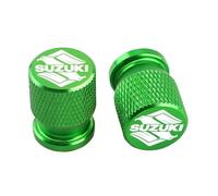 VAPORVERSE 4 Piezas Tapas para Válvulas para Suzuki Celerio II 2014-2021 2020, Set de Tapones para Válvulas de Neumáticos Accesorios para el Coche,Green