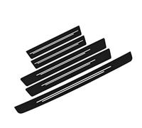 VAPORVERSE 5 Piezas Protectores de Umbral de Puerta de Coche para Audi A4 S4 RS4 B5 B6 B7 B8 B9 1996-2023, Estribos de Coche Pegatinas Accesorios de Coche