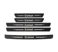 VAPORVERSE 5 Piezas Protectores de Umbral de Puerta de Coche para Smart fortwo 451 450 452 453 454, Estribos de Coche Pegatinas Fibra Carbono Estribos Protector