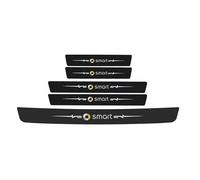 VAPORVERSE 5 Piezas Protectores de Umbral de Puerta de Coche para Smart fortwo 451 450 452 453 454, Estribos de Coche Pegatinas Fibra Carbono Estribos Protector