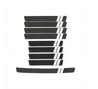 VAPORVERSE 9 Piezas Protector Umbral de Puerta para Jaguar E-Pace Bj. AB 2017, Fibra de Carbono Placa de Umbral Resistente Adhesivo Antigolpes Umbral,White