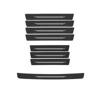 VAPORVERSE 9 Piezas Protectores Umbral de Puerta para BMW 5 Series 5er Serie 5 E60 E61 M5 2005 2006 2007 2008 2009 2010, Textura Fibra de Carbono Placa Antirrayas Accesorios Exteriores Auto