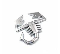 VAPORVERSE Auto 3D Cromo Pegatina Emblema Logo Coche para Abarth Lancia 124 500 595 600e 695 Punto 500 500e 500c 500l 500x, Insignia Badge Sticker Calcomanía Adhesivo Tuning Decoración Accesorios