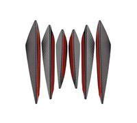 VAPORVERSE Canards de Parachoques para Audi Q8 e-Tron Sportback 2023 2024 2025, Spoiler Delantero Labio Splitter Aletas Faldones Laterales Difusor Moldura Exterior Alerón,Carbon Fibre