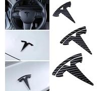 VAPORVERSE Emblema Adhesivo metálico 3D para Tesla Model 3 Y, Car Edition Logo Pegatinas con emblemas Pegatinas con Logotipos para automóviles,B