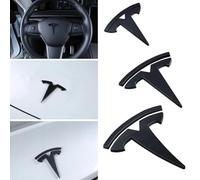 VAPORVERSE Emblema Adhesivo metálico 3D para Tesla Model 3 Y, Car Edition Logo Pegatinas con emblemas Pegatinas con Logotipos para automóviles,A