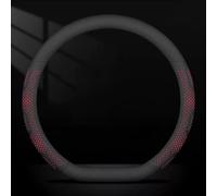 VAPORVERSE Funda para Volante de Coche para Skoda Fabia III Monte Carlo 2015-2022 Protector 3mm Ultrafino Transpirable Antideslizante Accesorios de Interior 1 Pieza,Red-D-Shaped
