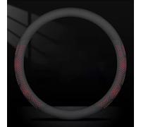 VAPORVERSE Funda para Volante de Coche para Volvo V60 Plug-in Hybrid (D6) 2011-2016 Protector 3mm Ultrafino Transpirable Antideslizante Accesorios de Interior 1 Pieza,Red-O-Shaped