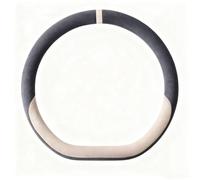 VAPORVERSE Funda Volante Coche para Mercedes Benz Smart Fortwo Forfour 453 451 450, Cubierta Volante Coche Funda Volante de Cuero de Microfibra Interior Decoracion,Type-D,B