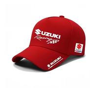 VAPORVERSE Gorra de Béisbol de Coche para Suzuki Spacia Baleno SX4 Vitara Jimny, Algodón Ajustable Gorra Béisbol Salvaje Ajustable Algodón para Hombres y Mujeres, Red