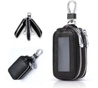 VAPORVERSE Llavero Coche para Mercedes Benz C-Klasse Limousine W206 I 2021-2024, Funda de Llavero de Coche Cuero PU Portátil Organizador Llaves Autoschlüsselhülle Gancho de Metal