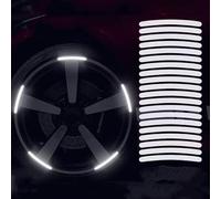 VAPORVERSE Pegatina para Rueda de Coche per Cupra Leon ST Sportstourer AB 2020-4/2024, Calcomanías 3D para Neumáticos de Coche Pegatina de Cinta de Rayas