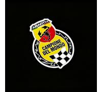 VAPORVERSE Pegatinas con Emblema para Abarth 500C 2010-2014, Calcomanías con el Logotipo Emblema Insignia Adhesivo Pegatina,B -15x11.5cm