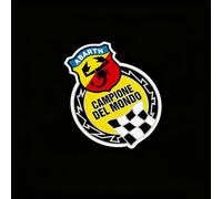 VAPORVERSE Pegatinas con Emblema para Abarth 595 2012-2016, Calcomanías con el Logotipo Emblema Insignia Adhesivo Pegatina,A-12x9cm