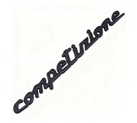 VAPORVERSE Pegatinas con Emblema para Abarth 595 695 Tunismo Esseesse Competizione, Calcomanías con el Logotipo Emblema Insignia Adhesivo Pegatina,Competizione-Black