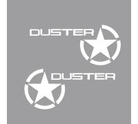 VAPORVERSE Pegatinas con Emblema para Dacia Dokker/Duster Van/Jogger Extreme/Lodgy Stepway/Logan 2000-2024, Calcomanías con el Logotipo Emblema Insignia Adhesivo Pegatina,White