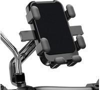 VAPORVERSE Soporte Movil Moto con Rotación para Super SOCO Cux, 360°Rotación Porta Móvil Bici Impermeable Soporte Telefono Manillar,Rearviewmirrorstyle