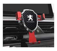 VAPORVERSE Soporte Teléfono Coche para Peugeot 308 CC I 2011-2015, Soporte Móvil Coche con Clip Stable Cunas de Teléfonos Móviles para Coches Porta Movil,Red