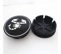 VAPORVERSE Tapa Central de Rueda para Abarth 50mm, Tapacubo Llanta Tapas Centro Tapacubos Coche Accesorios Llanta Rueda Cubre Tapacubos 4 Piezas,A