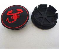 VAPORVERSE Tapa Central de Rueda para Abarth 50mm, Tapacubo Llanta Tapas Centro Tapacubos Coche Accesorios Llanta Rueda Cubre Tapacubos 4 Piezas,D