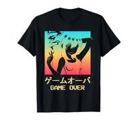 Vaporwave Aesthetic Game Over Anime Girl Japanese Eboy Egirl Camiseta