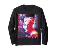 Vaporwave Camiseta de los años 80 Synthwave Retrowave DJ Venus Manga Larga