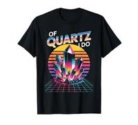 Vaporwave Crystal Juego de Palabras de Cuarzo I Do Geologist Humor Fun Camiseta
