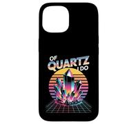 Vaporwave Crystal Juego de Palabras de Cuarzo I Do Geologist Humor Fun Carcasa para iPhone 15