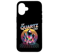 Vaporwave Crystal Juego de Palabras de Cuarzo I Do Geologist Humor Fun Carcasa para iPhone 16