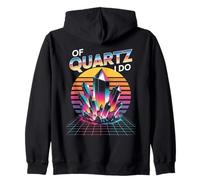 Vaporwave Crystal Juego de Palabras de Cuarzo I Do Geologist Humor Fun Sudadera con Capucha