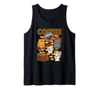 Vaporwave Japón Kawaii Café Otaku Anime Japonés Café Camiseta sin Mangas