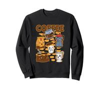 Vaporwave Japón Kawaii Café Otaku Anime Japonés Café Sudadera