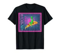Vaporwave Pizza Rider Space Retro Camiseta