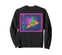 Vaporwave Pizza Rider Space Retro Sudadera