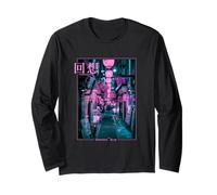 Vaporwave Streetwear Vintage japonesas estéticas lofi Manga Larga
