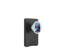Vaporwave Synthwave Surfer Bear Beach Grizzly Surfing 80s PopSockets PopWallet para MagSafe